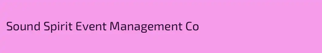 Sound Spirit Event Management Co